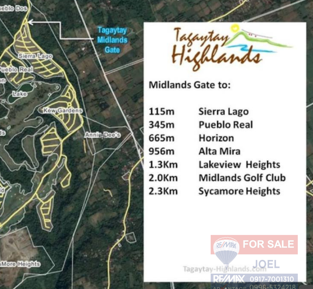 Sierra Lago at Tagaytay Highlands Lot for Sale
